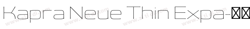 Kapra Neue Thin Expa字体转换